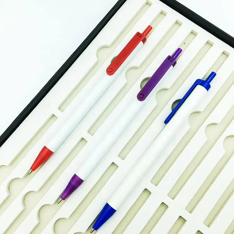حشوات بلاستيك ترويجية مخصصة بشعار كامل قلم إعلان كوجيل شريبر