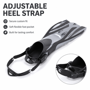 <span class=keywords><strong>Aletas</strong></span> de Buceo para Adultos al por Mayor, <span class=keywords><strong>Aletas</strong></span> de Buceo Ajustables para Entrenamiento Subacuático, Ligeras, Antideslizantes, Diseño de Aleta Dividida, para Buceo y Snorkel - Product Image 4