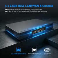Serveur pare-feu CWWK 1U N3160, PC rackable 19 pouces, PfSense, 4 ports LAN i226V 2.5GbE, DDR3, VGA+HD, double affichage, appareil réseau