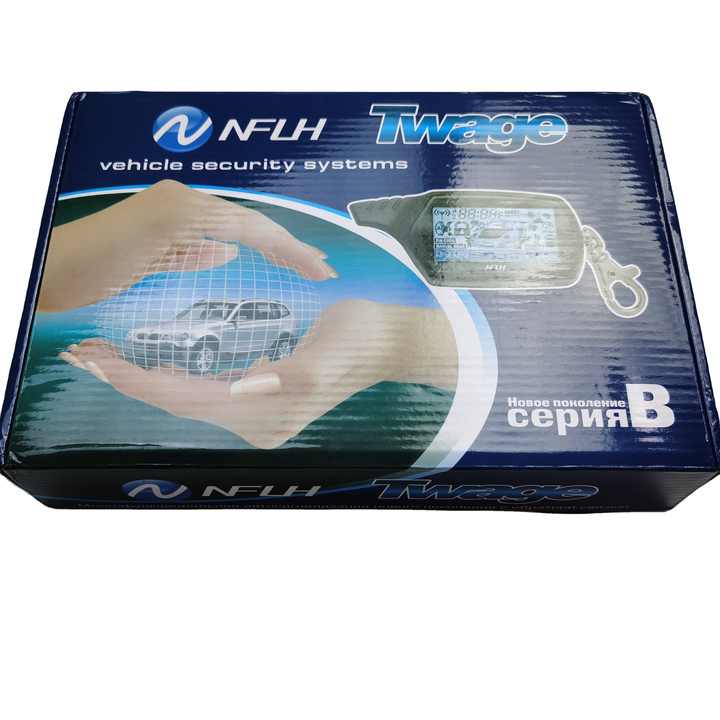 NFLH Twage B9 Russian Version LCD Two Way Car Alarm System