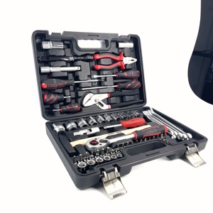 59 + 1 PCS đa chức năng nhựa trường hợp thép carbon công cụ Ổ cắm cờ lê nhà dụng cụ cầm tay Kit Set - Product Image 3