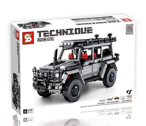 Bloques de construcción para niños, juguete de ladrillos para armar vehículo todoterreno grande, color negro, 2022 - Product Image 4
