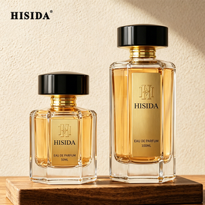 Quality Empty OEM ODM Luxury Hexagonal <b>Perfume</b> <b>Bottle</b> 50ml 100ml Glass Empty <b>Perfume</b> <b>Bottle</b> With Black Cap - Product Image 1