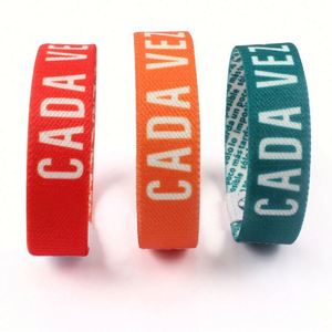 Bracelet élastique en tissu polyester tissé personnalisé pour le sport, à prix abordable - Product Image 2