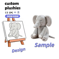 Peluche Éléphant Personnalisée en Gros – Grande Taille, Confort Réconfortant, Poupée Animale Douce et Sûre pour Bébés, Idéale comme Cadeau pour Enfants