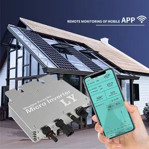 Micro painéis solares inversor, 300w 350w 400w com inversor solar para sistema de energia solar doméstico