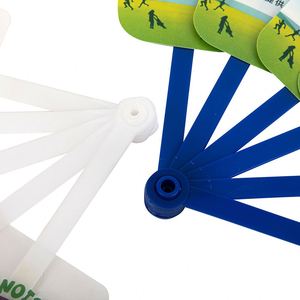 Abanico Promocional Personalizado de Plástico PP, Abanico Pequeño de Mano con Logotipo Impreso - Product Image 4