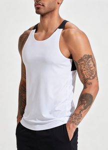 Canotta Sportiva da <span class=keywords><strong>Uomo</strong></span> Casual, Traspirante, ad Asciugatura Rapida, Senza Cuciture |   Rete ad Alta Elasticità |   Schienale Tagliato al Laser |   Palestra per Corsa e Fitness - Product Image 5