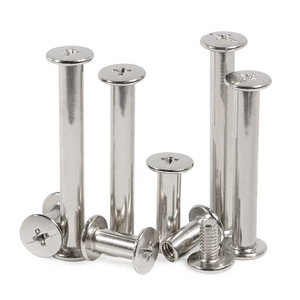 Tornillos Chicago de Cabeza Redonda con Óxido Negro, Rosca UNF, Fijaciones de Acero para Cinturones de Cuero y Encuadernación de Libros - Product Image 6