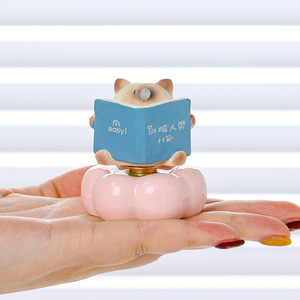 Ruijie – ensemble de figurines de chatons de dessin animé, 6 pièces, cadeau décoratif pour la maison, le bureau, ornement de bureau - Product Image 3