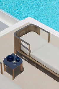 Ghế Phơi Nắng Ngoài Trời Chất Lượng Cao Với Khung Nhôm + Vải Chống Thấm Nước Hiện Đại - Product Image 3