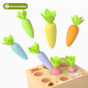 Goryeobaby in legno 0.5 giocattolo fatto da te gioco educativo di carote per 2-5 anni ragazzi e ragazze - Product Image 3