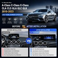 Écran de navigation Android RoadNavi pour voiture, compatible avec les modèles Benz A/C/E-Class CLA CLS GLA GLC GLK 2010-2023, lecteur multimédia, CarPlay sans fil, GPS