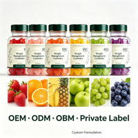 Gummies SYC BIO sans sucre pour la gestion du poids, 60 unités, avec mélatonine et L-théanine, complément alimentaire pour le sommeil, hommes et femmes