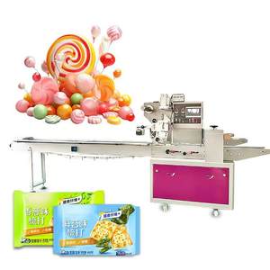 Macchina Confezionatrice Orizzontale Automatica Flow Pack a Cuscino per Biscotti Sandwich, <span class=keywords><strong>Waffle</strong></span> Tondi, Piccoli Wafer e Cookie - Product Image 3