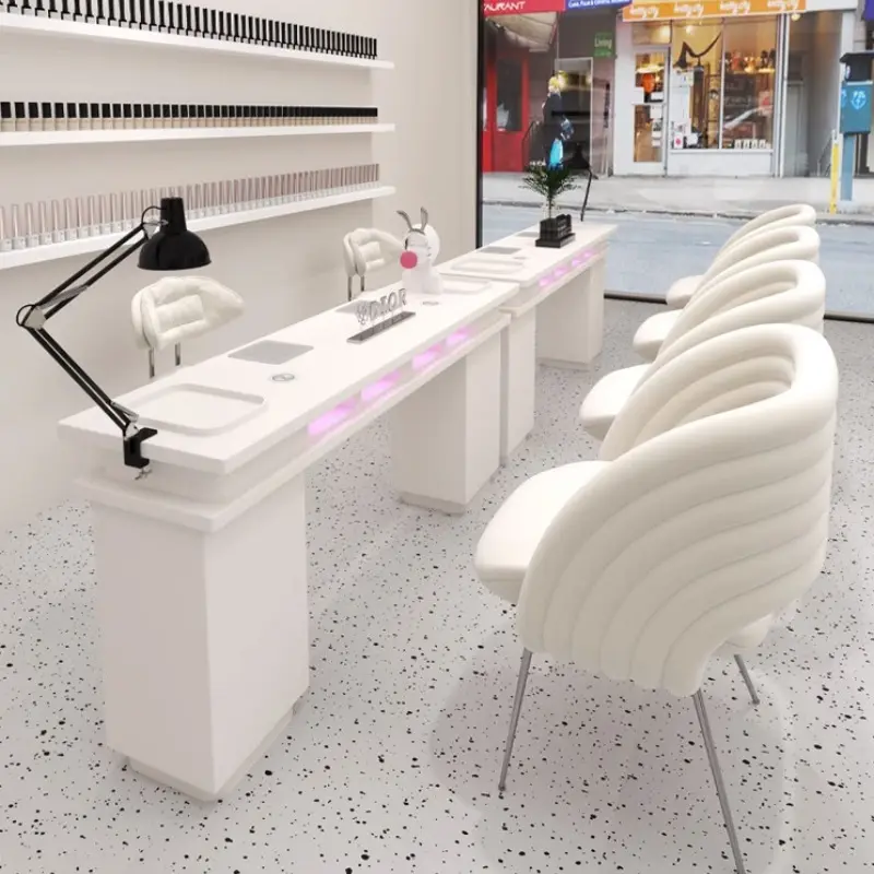 Salone di bellezza mobili Multi-funzionale salone Manicure tavolo di legno Nail tavoli per la tecnologia