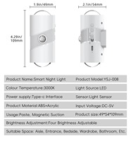 Veilleuse Offre Spéciale corps humain détectant la lampe murale magnétique colorée facile à installer lumière décorative d'escalier intelligent