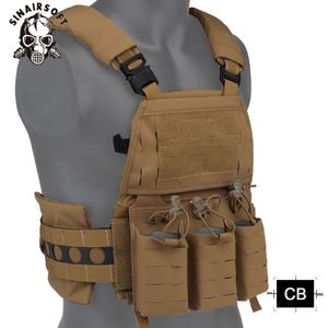 Gilet tactique porte-plaques FCPC V5 à dégagement rapide avec pochette d'insertion de chargeur avant et module à fermeture éclair arrière pour gilet de chasse - Product Image 5