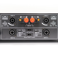 Amplificador de Potencia Estéreo Profesional y Confiable de 2 Canales y 300W*2 Clase AB, Metálico, para KTV y Audio en Casa, Fabricante OEM
