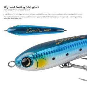 Señuelo Flotante de Acero Inoxidable de 71g, Cebo Artificial Duro para Pesca en Superficie, Lanzamiento a Larga Distancia, Sin Anzuelos, para Peces de Agua Salada - Product Image 4