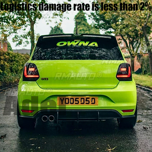 สปอยเลอร์ดีไซน์สุดฮอตสำหรับรถยนต์ VW Volkswagen POLO 6R ปี 2011 ถึง 2017 ผลิตจากวัสดุ ABS คุณภาพสูง ลายคาร์บอนไฟเบอร์สีดำ สำหรับทำสี DIY - Product Image 2