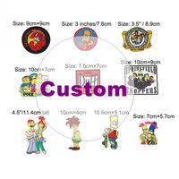 Patch brodé Homer Simpson, patch brodé Barney Beer des Simpsons, patch brodé Moe's Bar Duff, applique thermocollante