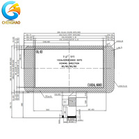 Module d'affichage tactile TFT IPS haute luminosité 1200 nits lisible au soleil 1024x600 7 pouces avec rétroéclairage LED -20~+70°C Température de fonctionnement RGB