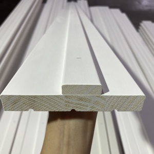 Marco de Puerta de Madera Pintada de Blanco, Hecho en Vietnam, Molduras Decorativas de Madera de Pino para Interiores, Marcos de Puerta de Madera Sólida - Product Image 5