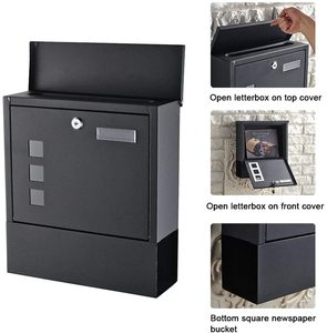 YooBox-buzones <span class=keywords><strong>de</strong></span> metal con cierre para uso residencial, caja <span class=keywords><strong>de</strong></span> metal con cierre para buzón <span class=keywords><strong>de</strong></span> correo inteligente - Product Image 3