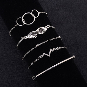Wings Jewelry <b>Set</b> Silver Plated Alloy <b>Bracelet</b> Women's Trendy Gift 2024 - Product Image 3