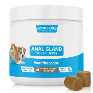 Complément Probiotique pour Glandes Anales de Chien ODM/OEM – Friandises Molles pour la Digestion – Beurre de Cacahuète, Fibres de Citrouille – Réduit le Déplacement et les Déjections - Product Image 1