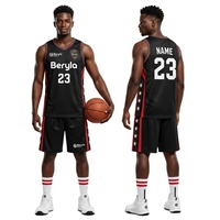 Conjunto de Camiseta de Baloncesto de Malla Transpirable Personalizada al por Mayor, Unisex, Talla Grande, Sin Mangas, Cintura Elástica, Estilo Urbano, Sublimación