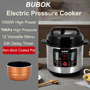 Cuisinière électrique multifonctionnelle intelligente en acier inoxydable, cuisson automatique, 12-en-1, cuiseur instantané 6L - Product Image 2