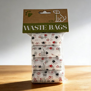 Sacs à déjections pour animaux de compagnie en plastique recyclé, design durable et écologique 2026, pour petits animaux, impression personnalisée - Product Image 2