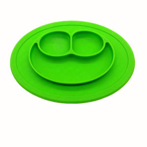 <span class=keywords><strong>Assiette</strong></span> en Silicone pour enfants, Section créative, smiley, avec ventouse, napperon en Silicone pour bébé - Product Image 6