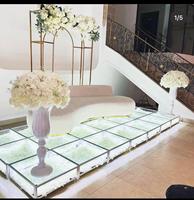 Panneau de piste de danse LED RGB doré étoilé Zhuoyun, populaire pour la décoration de mariage et de fête
