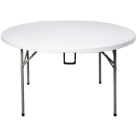 Pas cher 4ft 5ft 6ft 7ft pique-nique en plein air de haute qualité lourde ronde pliante table et chaises facile à transporter pour mariage et événement