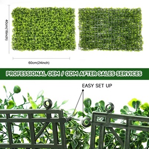 Paneles de césped verde UV, <span class=keywords><strong>valla</strong></span> de privacidad, decoración de patio trasero de jardín para decoración del hogar, planta de topiario, Seto de boj para eventos - Product Image 3