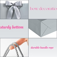 Bolsas de Papel para Regalo Personalizadas de Lujo y Duraderas, con Logotipo Personalizado, Laminación Mate, Tamaño Personalizado, Asa Clásica de Longitud Estándar para Manualidades