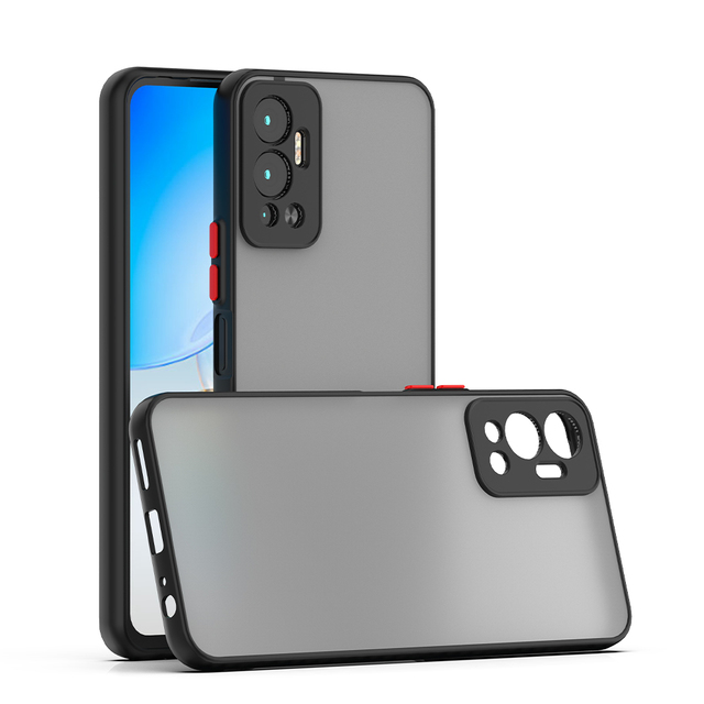 Factory Price TPU PC Smoke Phone Case for Infinix Hot12 Matte Clear Mobile Back Cover for Smart Phone