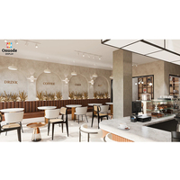 Solution complète de décoration intérieure pour les projets de comptoirs de bars et restaurants modernes |   Solution complète de design et d'aménagement intérieur pour restaurant