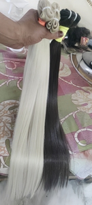 Extensiones de Cabello Humano Remy Indio Virgen 100% Natural Rubio Ondulado Suelto Profundo Sin Procesar - Product Image 5