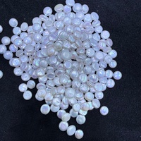 Perles de culture d'eau douce blanches de 10-12 mm, qualité AAA, lustre brillant, demi-trou de 0,9 mm, pour la fabrication d'ornements de mariage