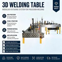 Table de fabrication D16 usinée avec précision 1200*2400, plateforme de soudage flexible fournie avec des ensembles complets de gabarits