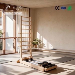 Cama de <span class=keywords><strong>Pilates</strong></span> Core Ladder de doble riel para estudios de yoga, cama deslizante para estiramiento y ejercicios de <span class=keywords><strong>Pilates</strong></span> - Product Image 1
