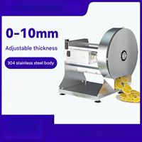 Elektrische groentesnijder, fruitsnijder, hakmachine, voedselverwerkingsmachine, bakkerij, maïs, aardappelchips, gesneden komkommers, uien, motor