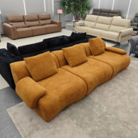 Canapé modulaire sectionnel de style nordique, design minimaliste confortable, pour villa, école, atelier, salon, canapé en mousse compressée au sol