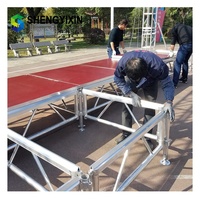 Scène de spectacle extérieure portable en aluminium, plateforme amovible pour événements et concerts, plancher de scène pour système de sonorisation