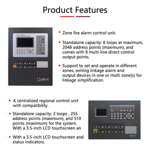 Factory Price Addressable Fire Alarm <strong>Control</strong> Panel 1 to 32 Zone Addressable System for Factory Use - Product Image 6