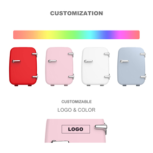 Mini Refrigerador de Plástico OEM de Fábrica, Color Rosa, con Capacidad para 6 Latas de Refresco, <span class=keywords><strong>5</strong></span> Litros, para Frutas y Verduras - Product Image 5